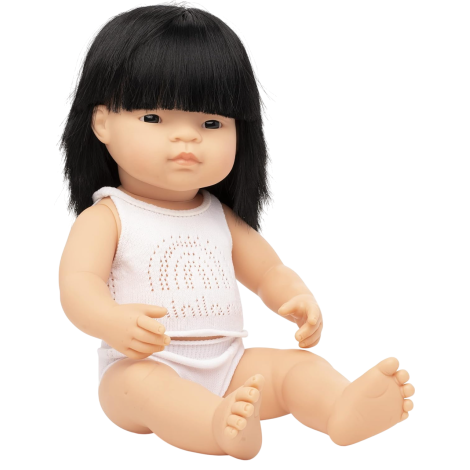 Papusa Asiatic Fata 38 cm - Miniland - imagine 9